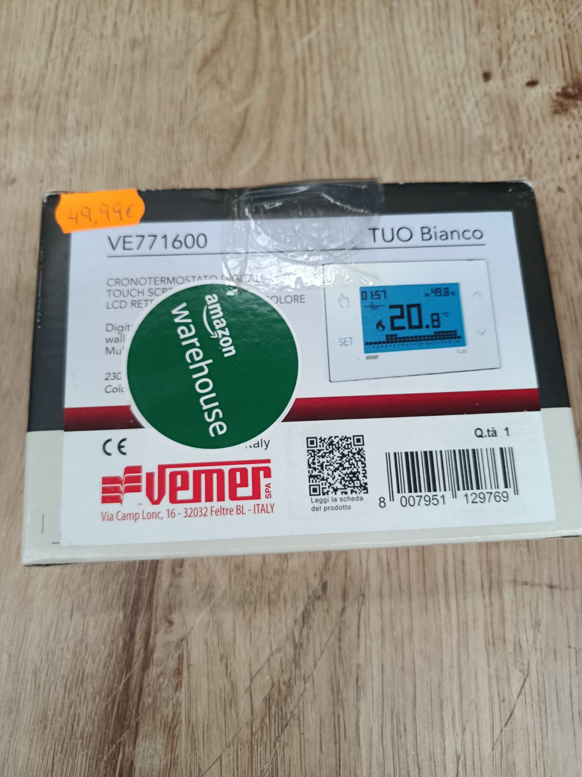 VEMER VE771600 TUO - Cronotermostato digital mural - Imagen 7