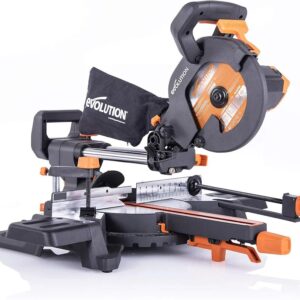 Evolution Power Tools - R210SMS-300+ Ingletadora deslizante multimaterial de 210 mm (230 V).