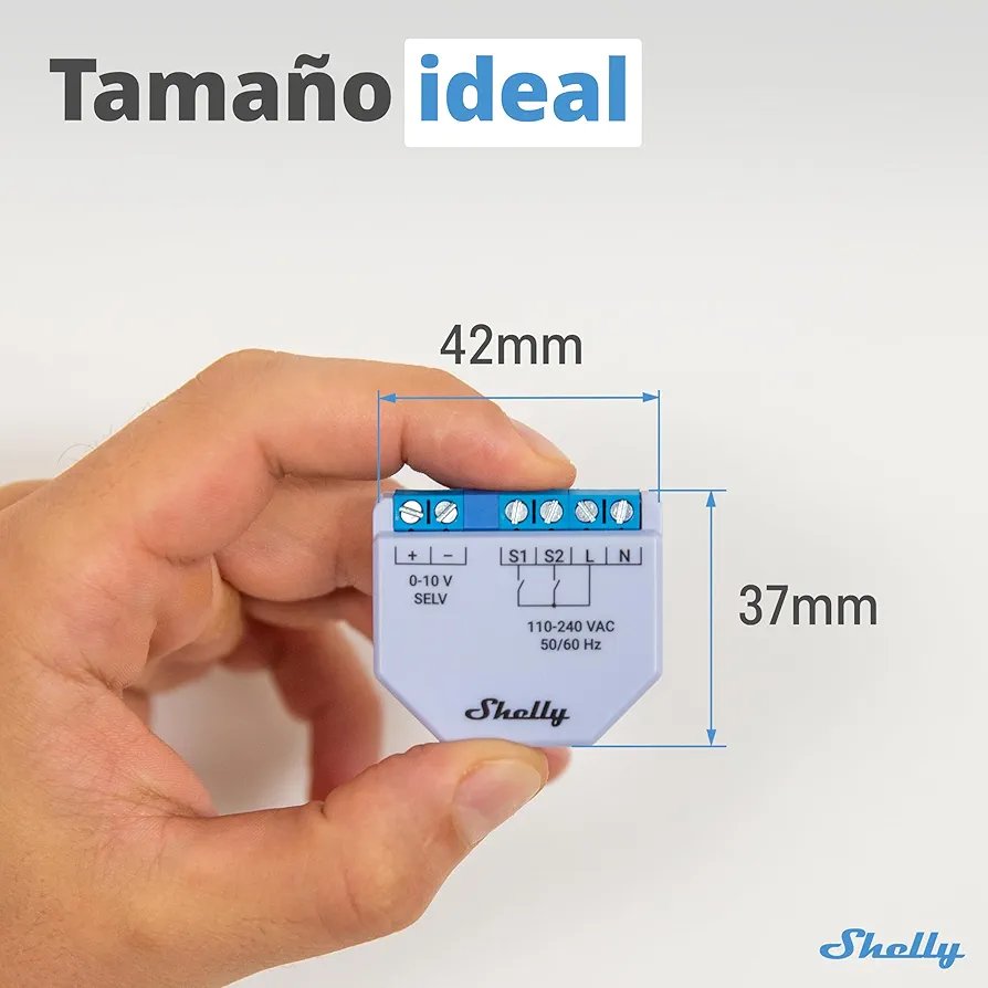Shelly Plus 0-10V Dimmer - Módulo Regulador de Luz W-Fi & Bluetooth - Imagen 2