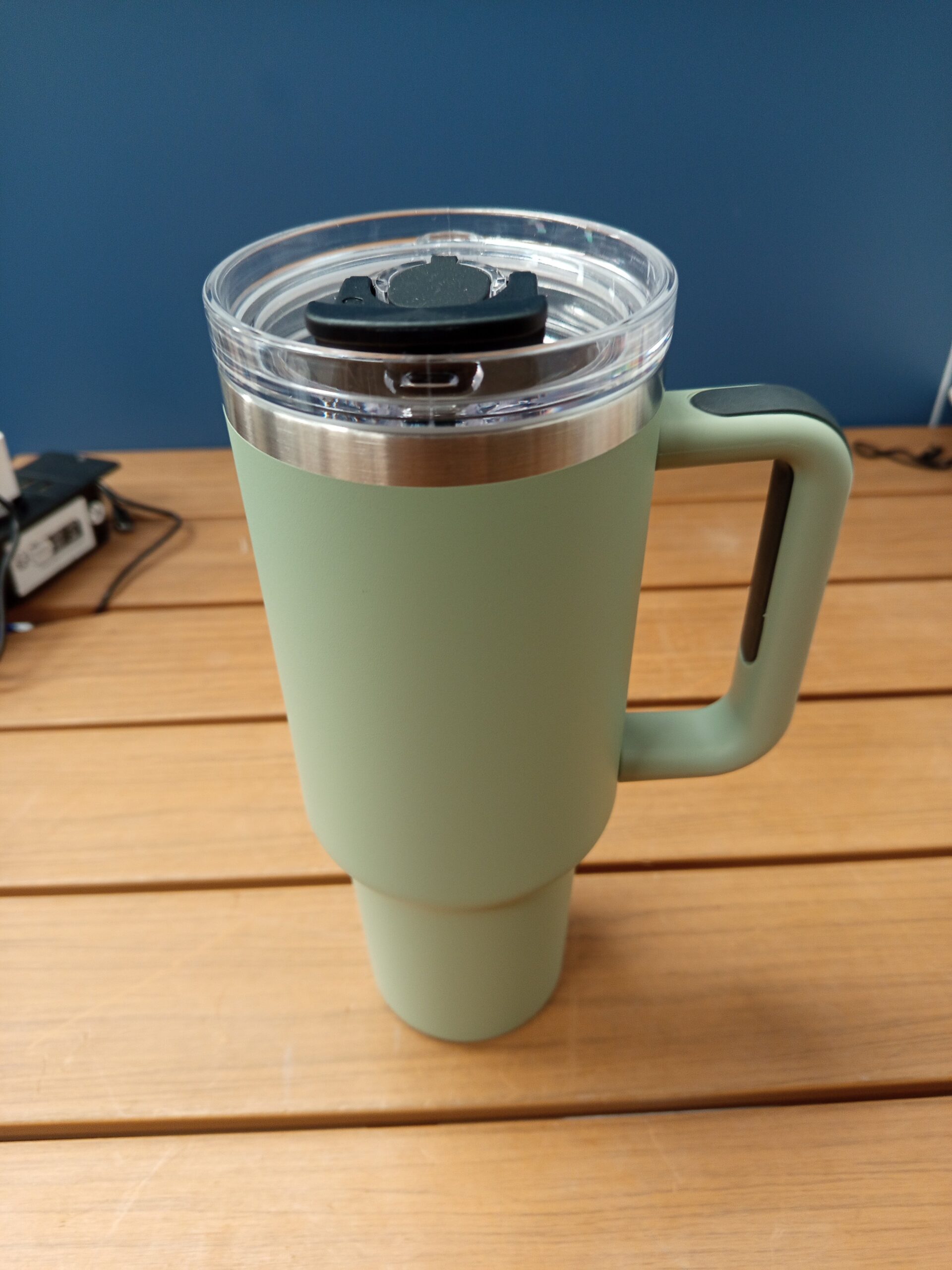 Taza Termo cafe para Llevar, Taza Termica 1200ml con Tapa y Pajitas. - Imagen 3