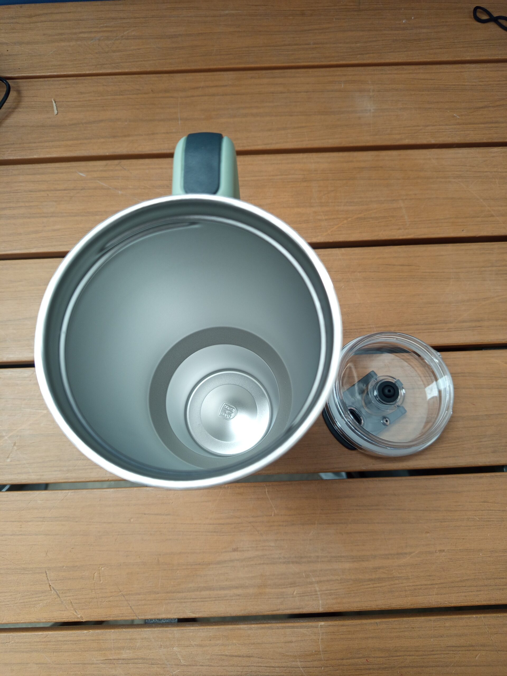 Taza Termo cafe para Llevar, Taza Termica 1200ml con Tapa y Pajitas. - Imagen 5