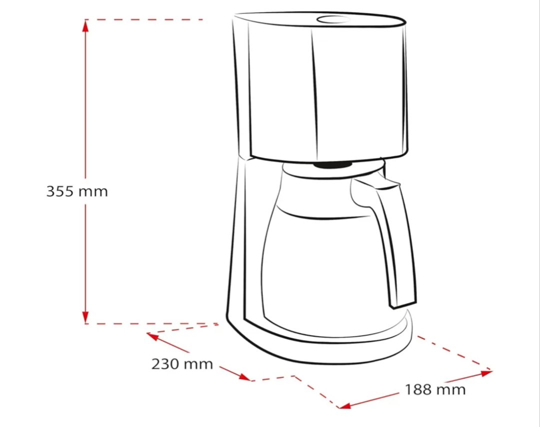 ProductoMelitta Enjoy Top Therm, 1017-08 - Cafetera de goteo con jarra térmica - Imagen 2