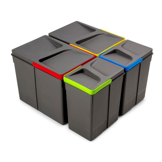 GTV-Juego de cubos de basura AxiSpace.