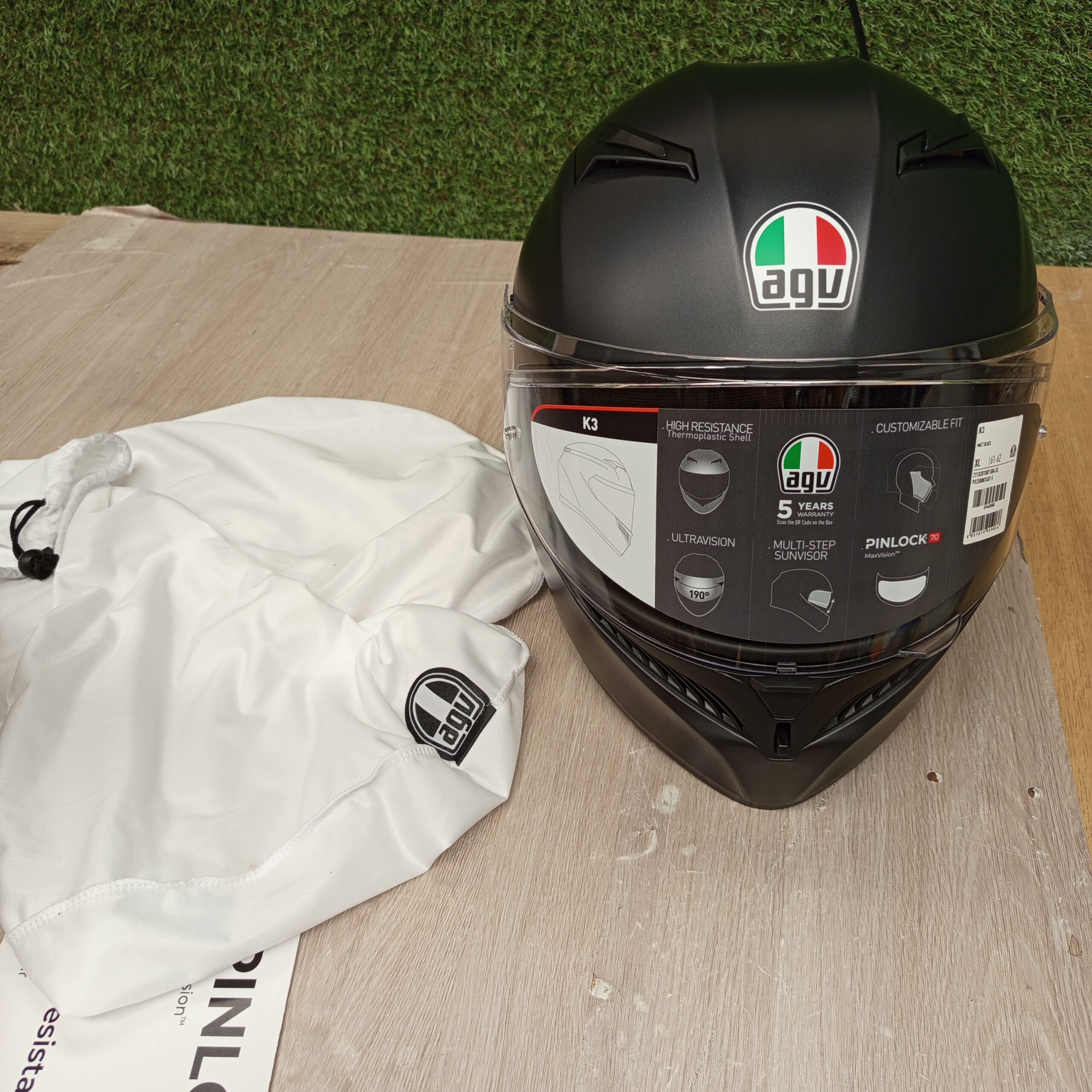 Casco Moto Hombre, XL - K3 E2206 MPLK - AGV - Imagen 3