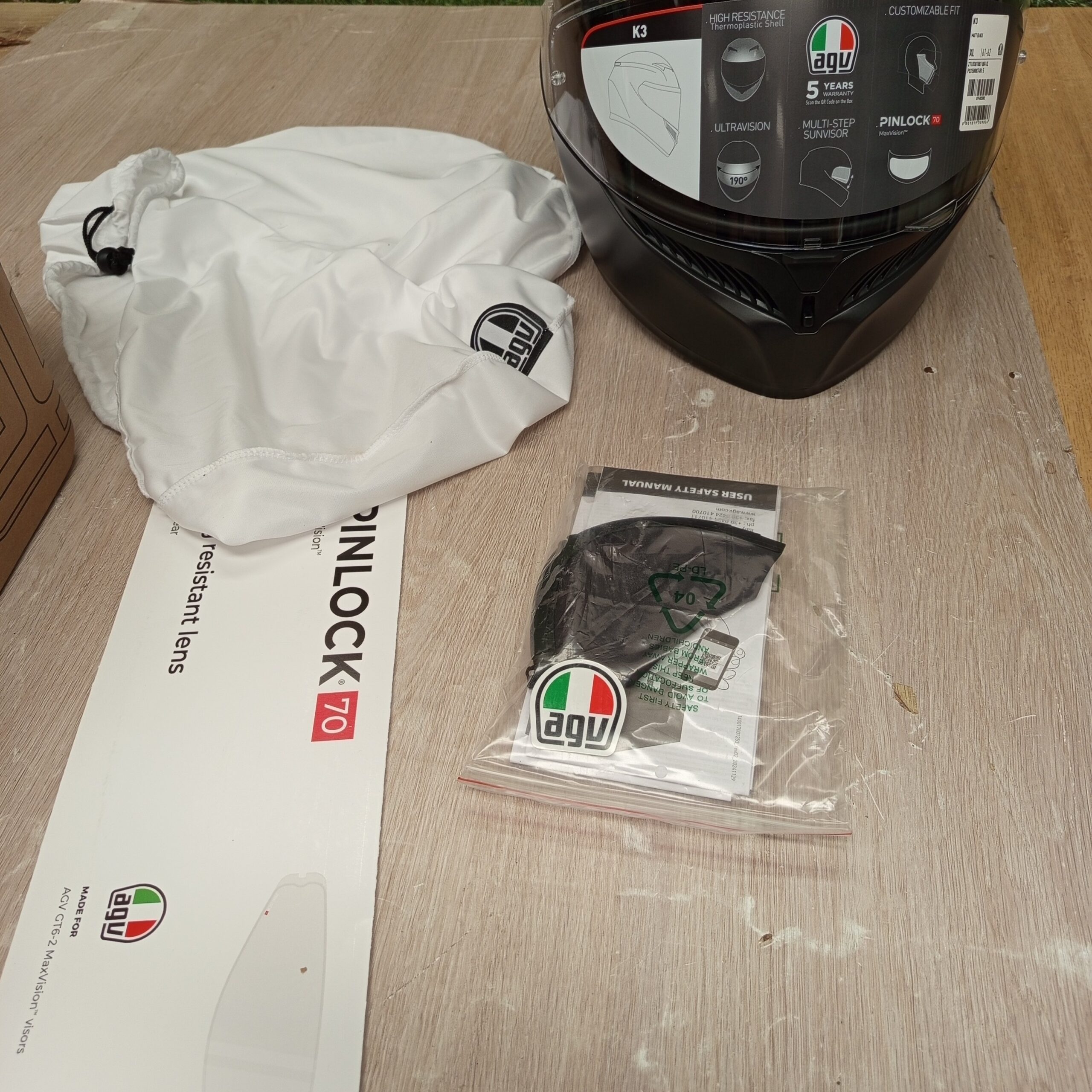 Casco Moto Hombre, XL - K3 E2206 MPLK - AGV - Imagen 7