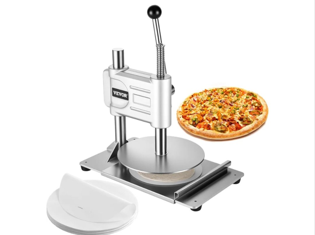 VEVOR Prensa Manual para Masa de Pizza, Placa de 24 cm, - Imagen 2
