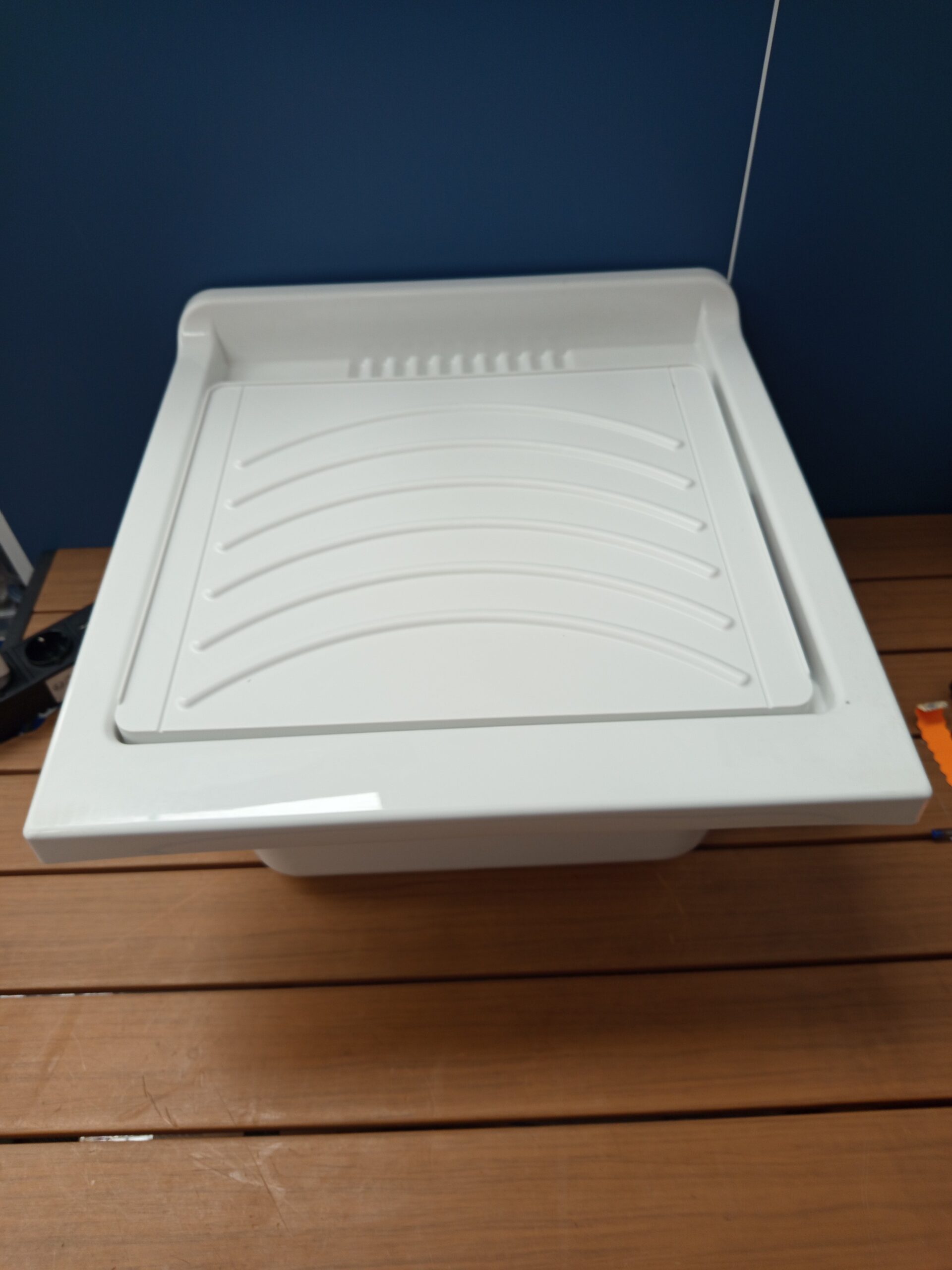 Negrari Lavabo de resina PP 45 x 50 cm - Imagen 4