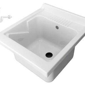 Negrari Lavabo de resina PP 45 x 50 cm