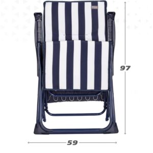 AKTIVE 62616 - Tumbona plegable 5 posiciones