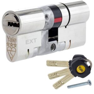 Yale P-YS3-4040N Anti-Snap 3 estrellas Euro doble cilindro.