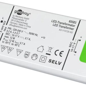 goobay 65583 Transformador LED 700 mA/12 W. Pack 2