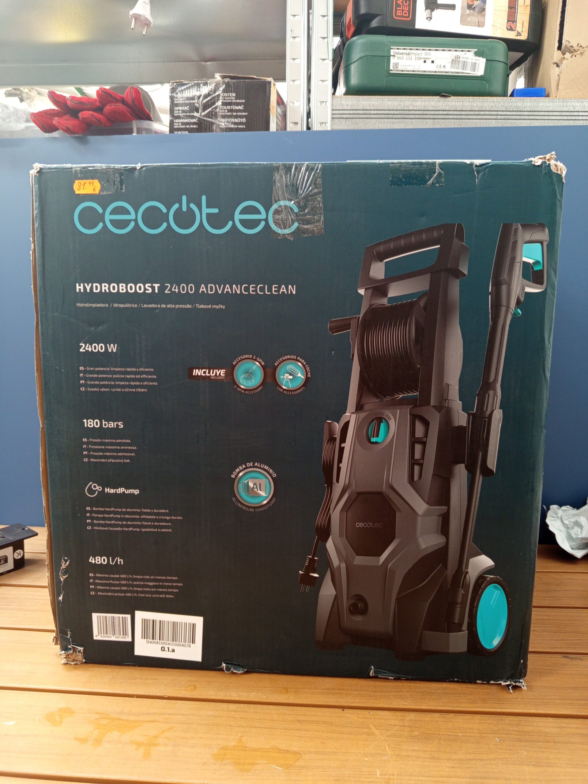 Cecotec Hidrolimpiadora de Alta Presión HydroBoost 2400w - Imagen 7