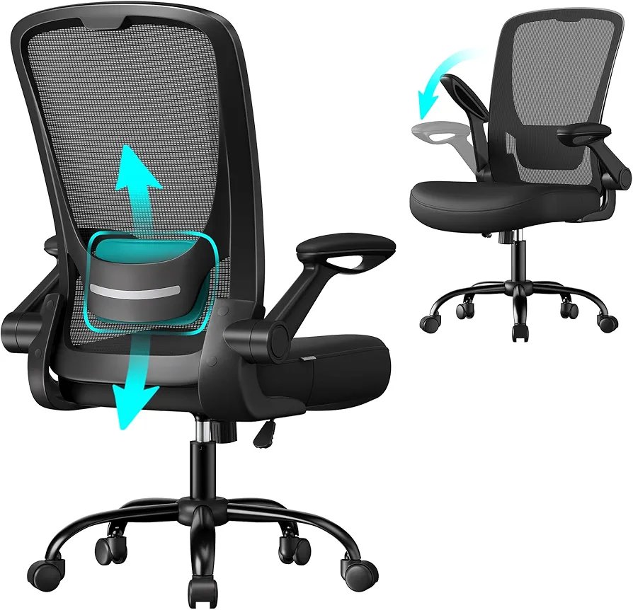 Silla de Oficina - OBN37BK - SONGMICS