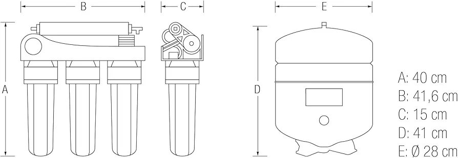Equipo de Osmosis de 5 Etapas - EUR-50 - Imagen 2