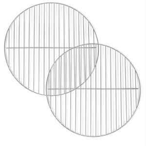 Amazon Basics - Rejillas para Parrilla, 37.4 cm, Paquete de 2, Plateadas