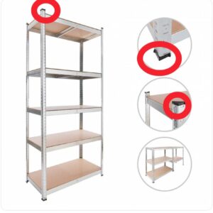 Estanterías para cargas pesadas 200 x 90 x 45 Arebos