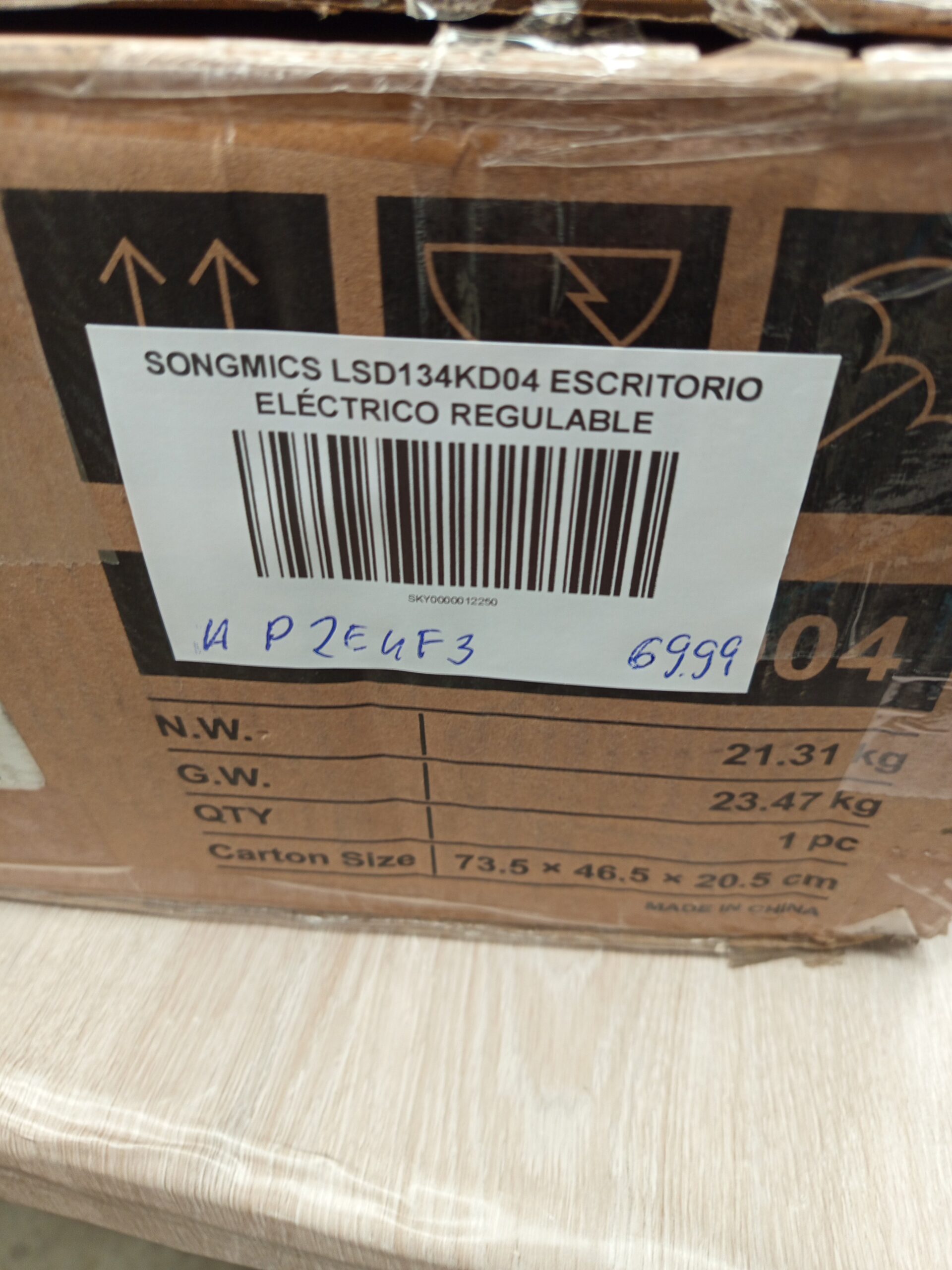 Songmics lsd134kd04 sscritorio eléctrico. - Imagen 4