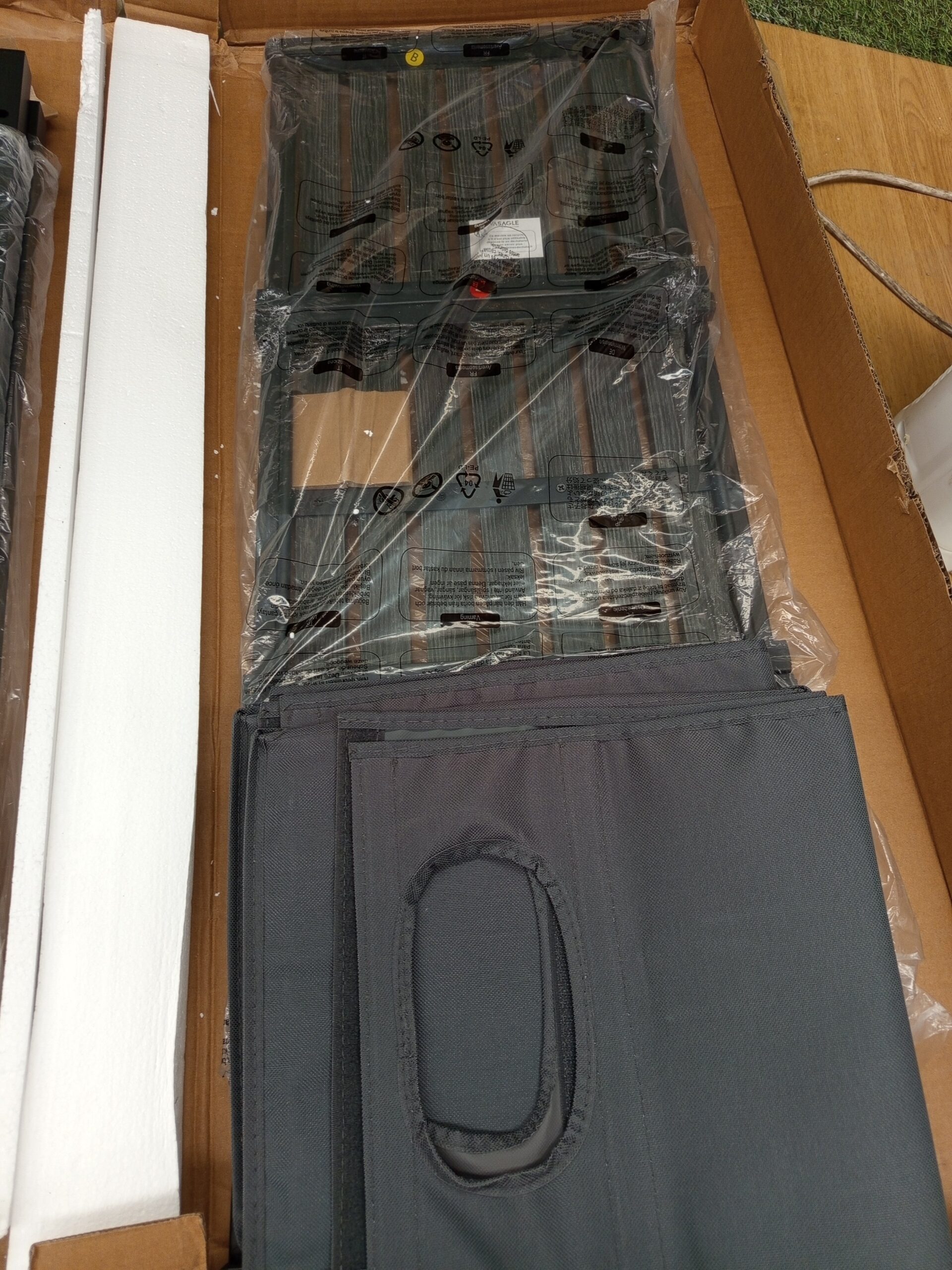 VASAGLE Cesto para Ropa Sucia BLH301G01 - Imagen 3