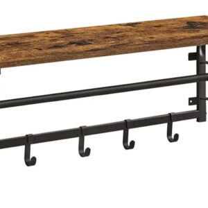 VASAGLE Perchero de Pared LCR102B01