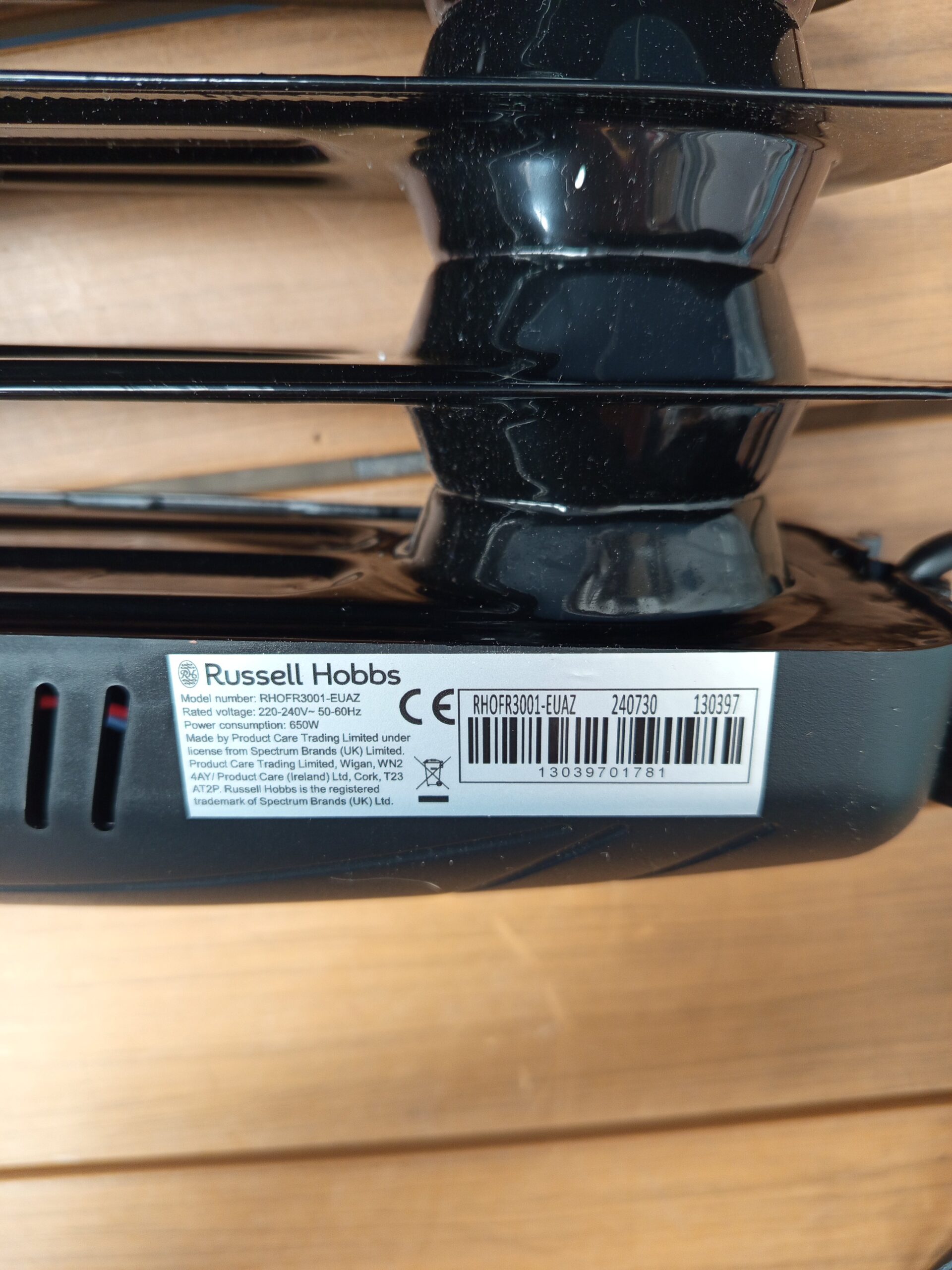 Russell Hobbs RHOFR3001 Radiador de 650 W Lleno de Aceite. - Imagen 8