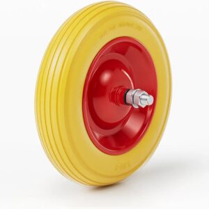 Rueda PU completa para carretilla 4.00-8 goma.
