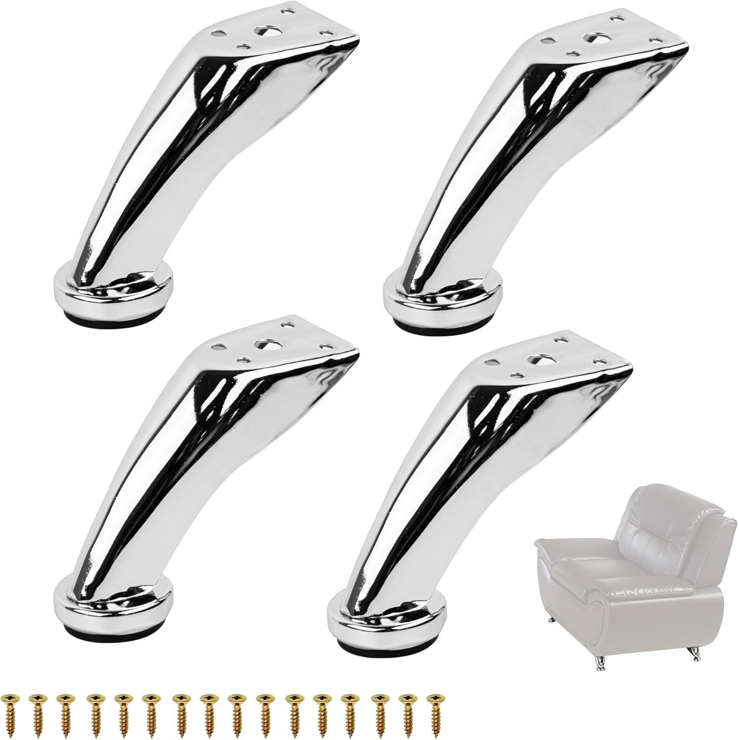 Patas para Muebles - 9,5 cm, 4 Piezas - xtemtoamz
