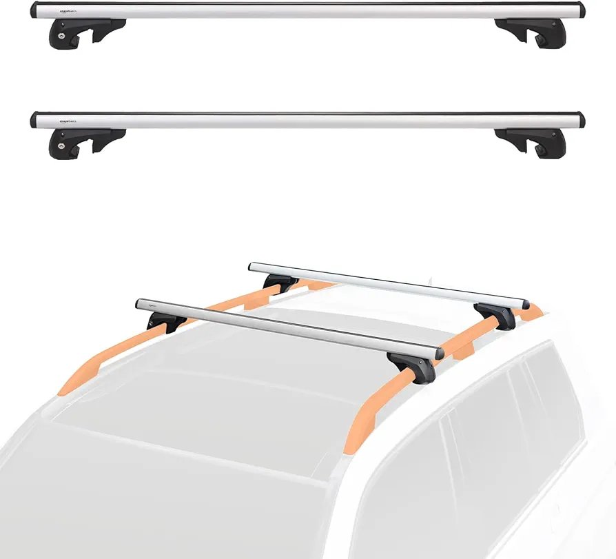 Portaequipajes de techo - rieles cruzados - Amazon Basics