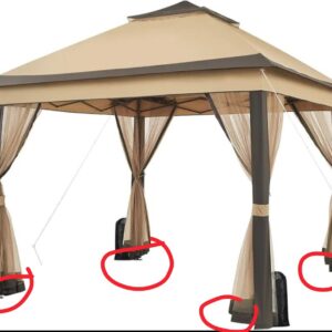 Yaheetech Carpa Plegable 3.3x3.3m Cenador Exteriores