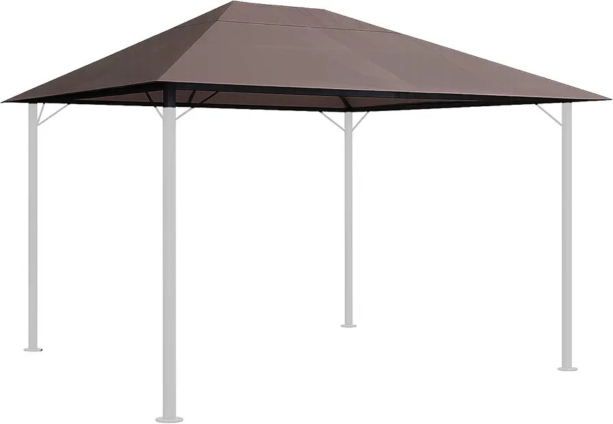 Quick Star Techo de Remplazo para Pabellón 3x4m Taupe Antiguo y Clásico Gris Pardo