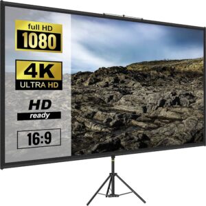 VEVOR Pantalla para Proyector 90" 16:9 4K HD Pantalla de Proyector
