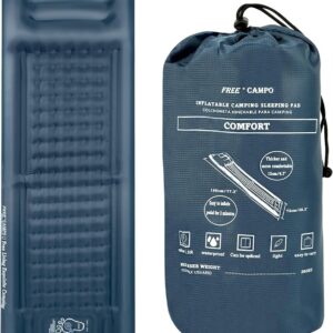 Colchoneta Autoinflable 12cm Grosor, Esterilla Camping Con Almohada