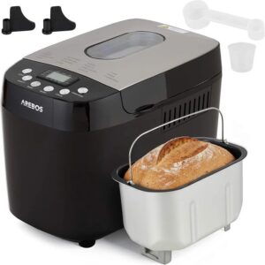 Arebos Panificadora 1500 g | con 15 programas | 850 W | Negro