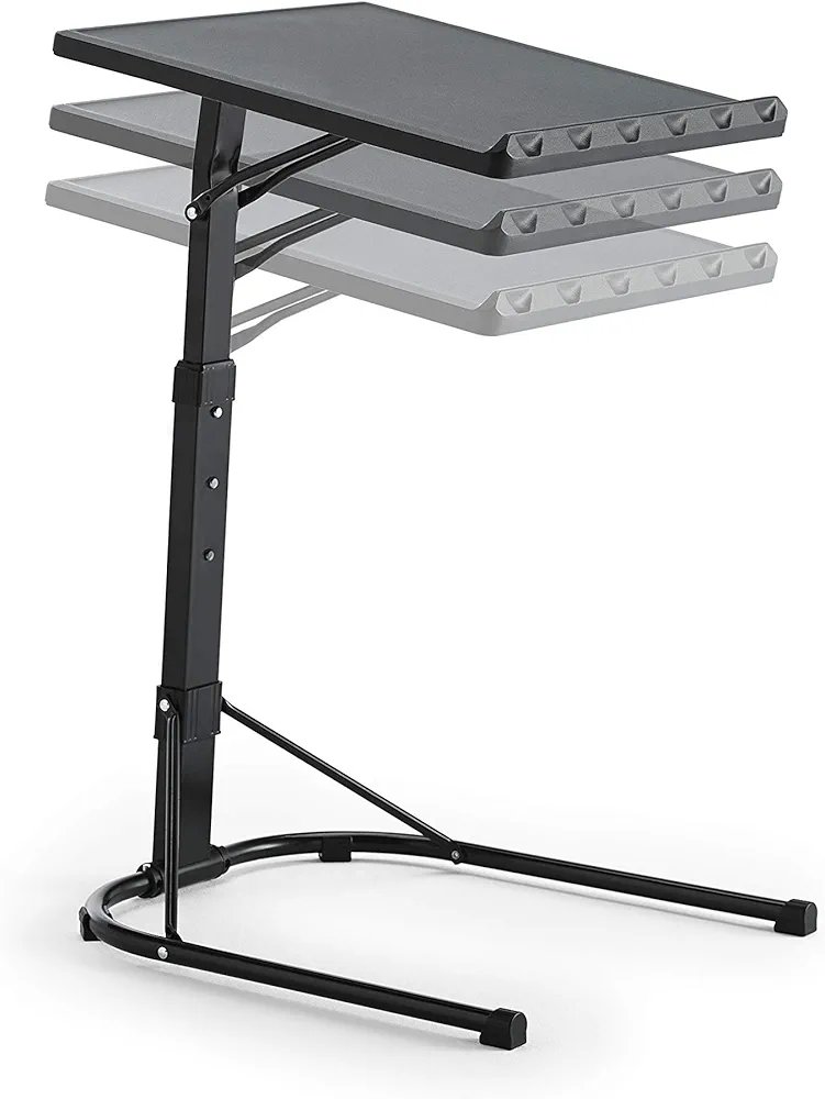 Kithome Mesa Auxiliar Plegable/Ajustable,45x49x63/68/73cm, NG - Imagen 3