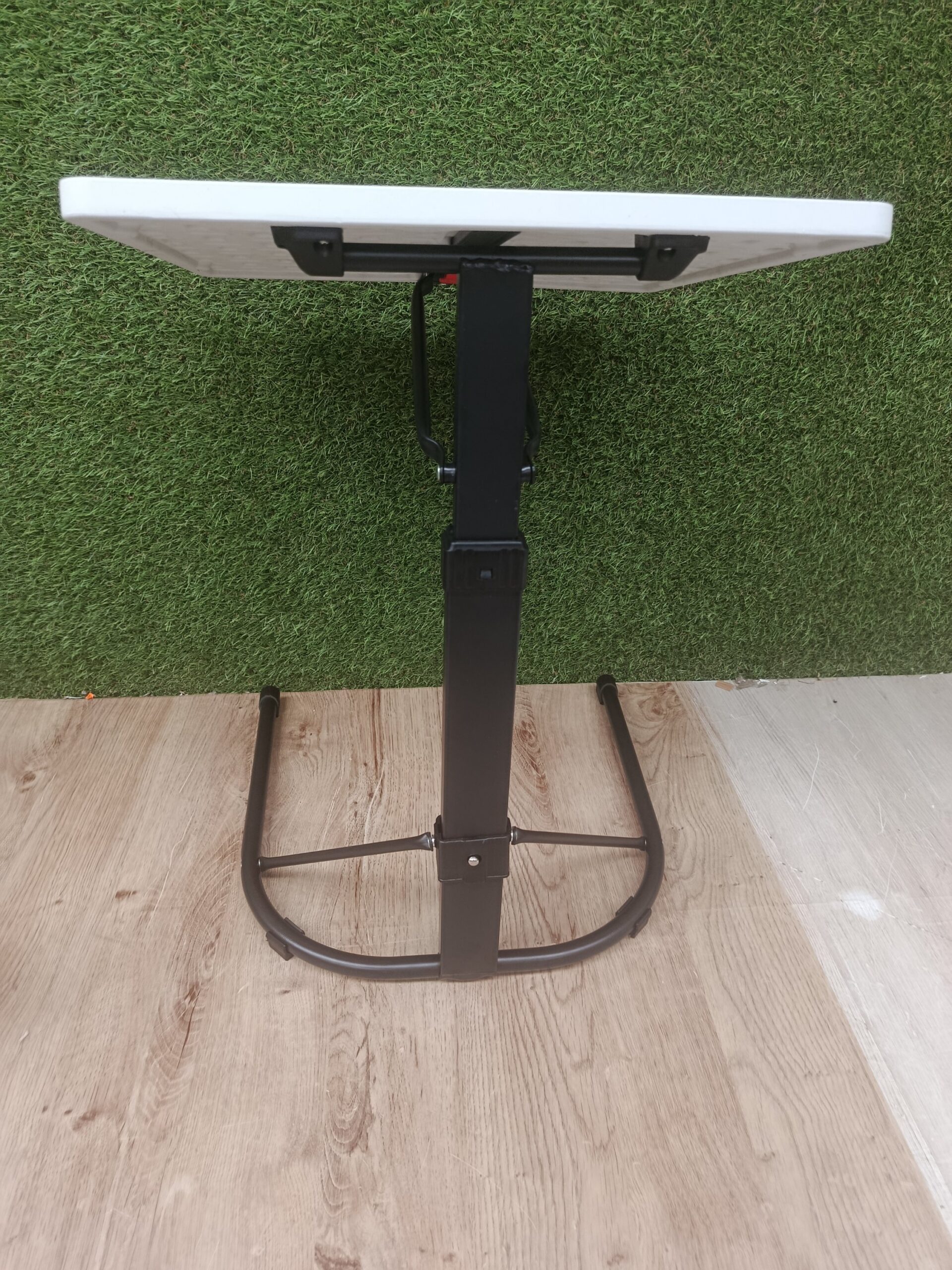 KITHOME - Mesa Plegable Auxiliar con Altura Ajustable, Blanco - Imagen 7