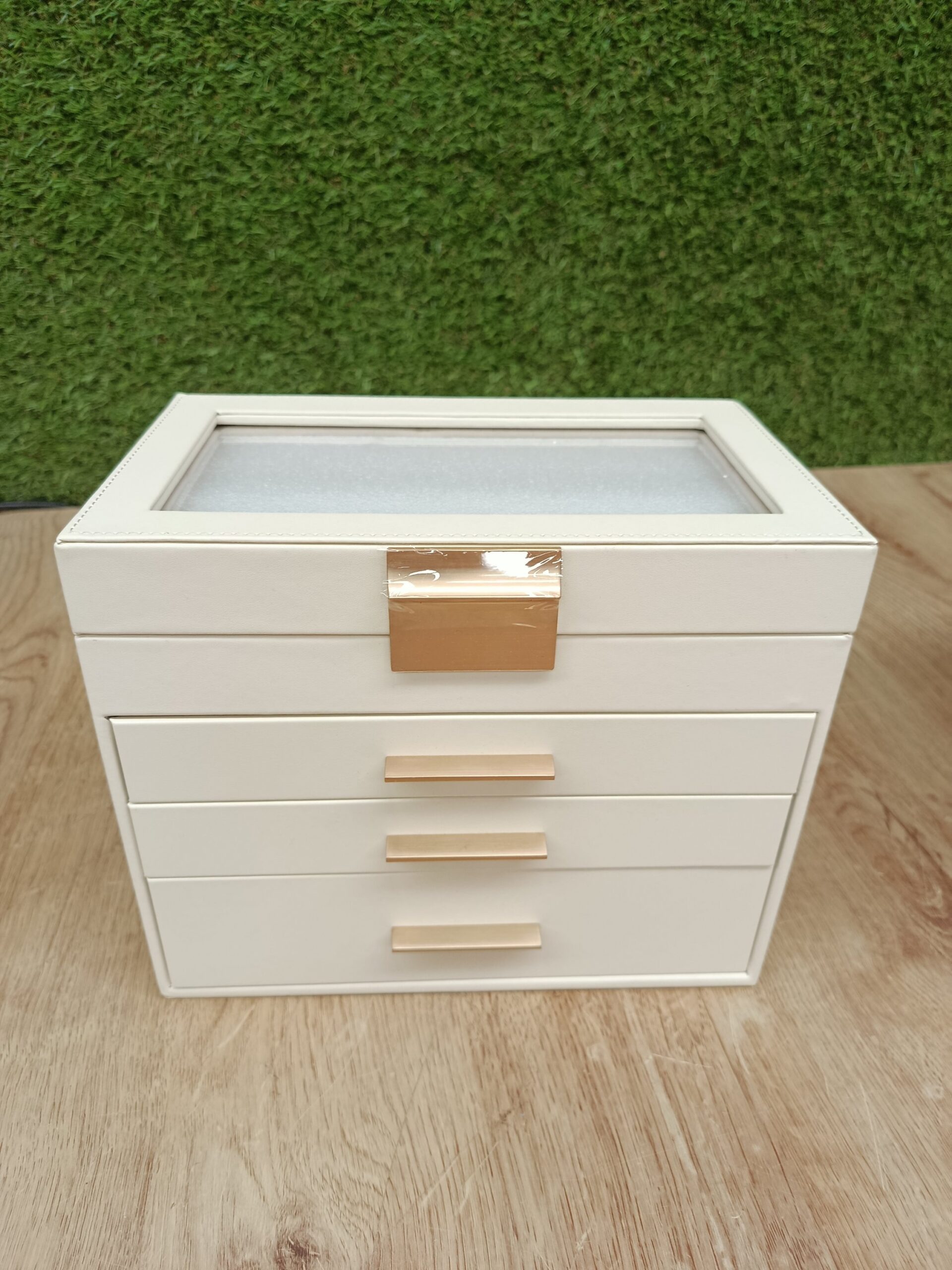 SONGMICS JBC161W01 CAJA DE JOYAS, BLANCO - Imagen 3
