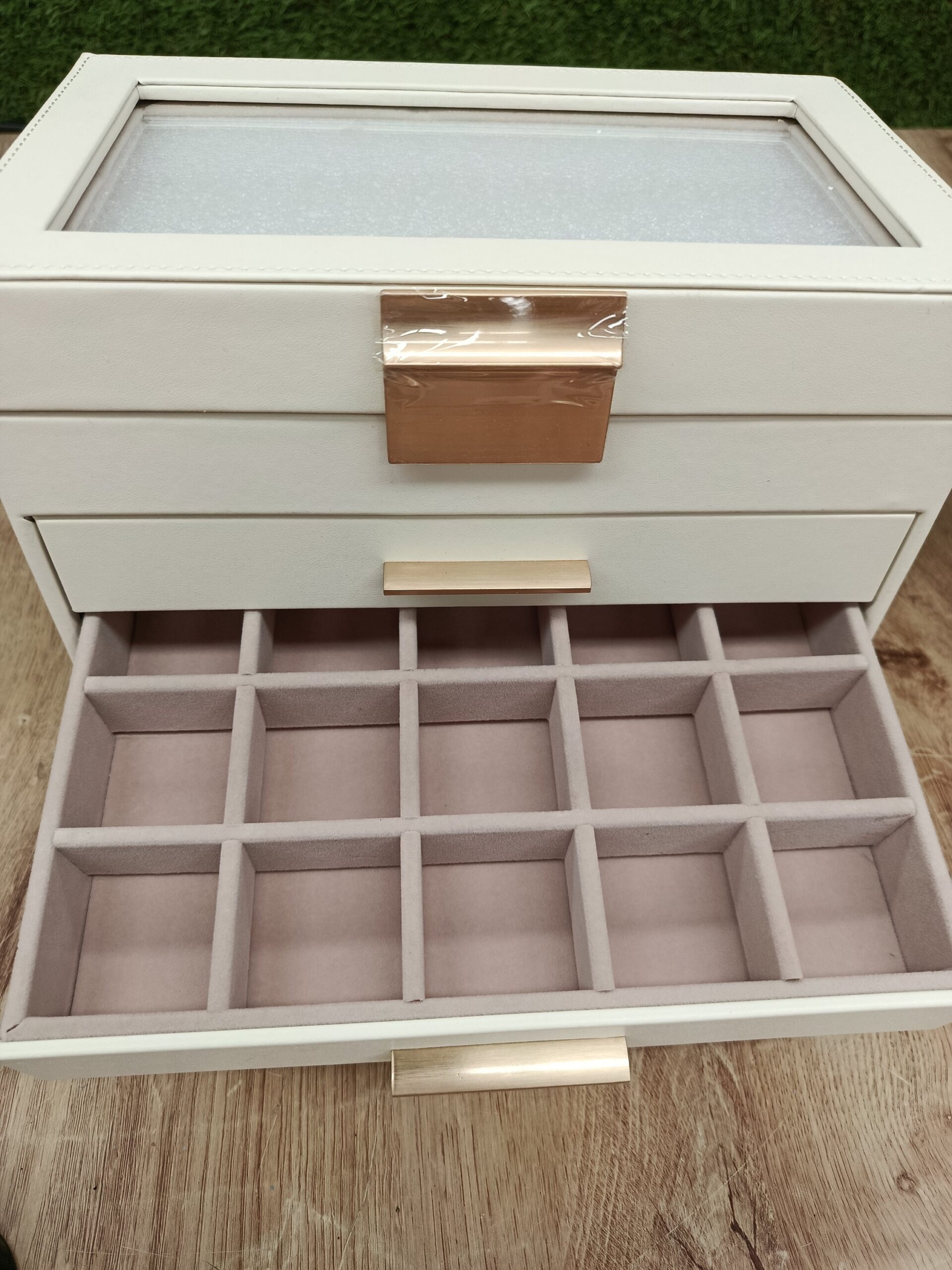 SONGMICS JBC161W01 CAJA DE JOYAS, BLANCO - Imagen 8
