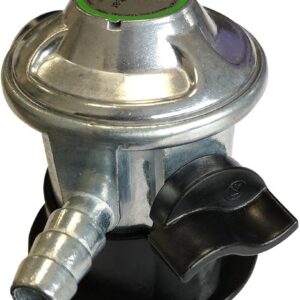 S&M 322020 – Regulador de gas butano con llave de apertura/cierre y manómetro