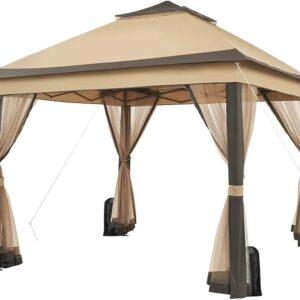 Yaheetech Carpa Plegable 3.3x3.3m Cenador Exteriores