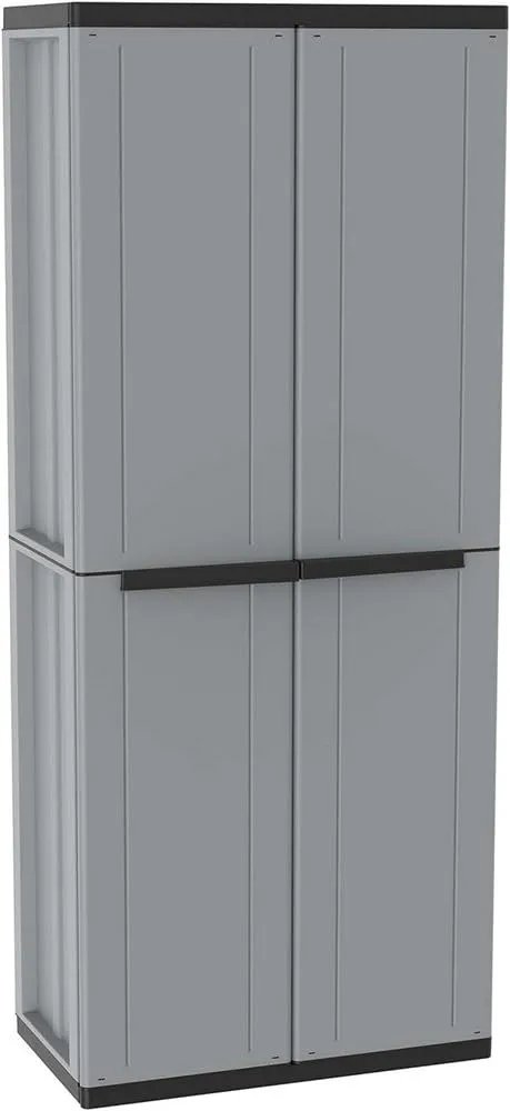 Terry, Jline 368 , Armario 2 Puertas con 1 Estantería Interna y 4 Estantes. 68x37,5x163,5 cm