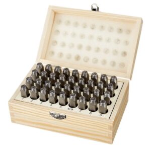 Amazon Basics Kit de punzones de metal y cuero de 7,87 mm, 36
