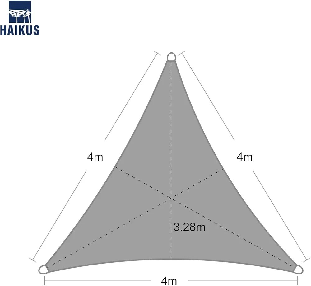 Vela de Sombra Triangular - 4x4x4 M - Imagen 2