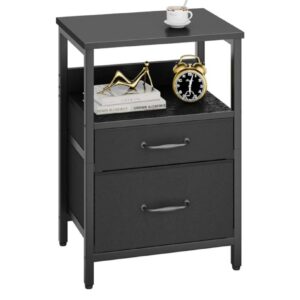 YMYNY Mesita de Noche, Mesa Auxiliar de Sofá 30f.x 40 an.x 53,8al.centímetros.