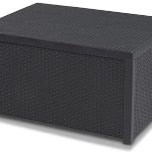 Allibert 220002 - Mesa arcón de Arica, Gris oscuro.