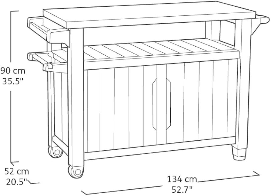 Mueble Barbacoa Grande - Keter. - Imagen 2