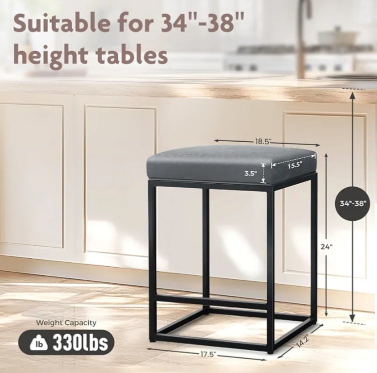 ALPHA HOME 2 taburetes de bar - Imagen 2