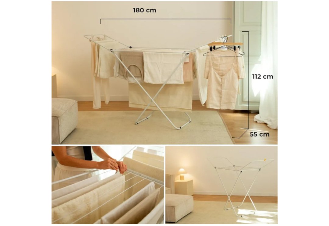 Newlux - Tendedero Plegable con Alas Stand - Imagen 2