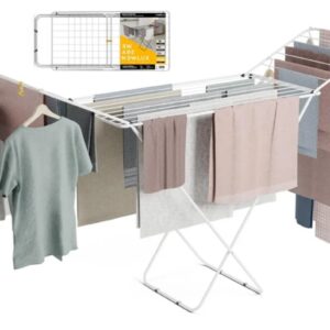 Newlux - Tendedero Plegable con Alas Stand