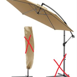 VOUNOT 300 cm Parasol Excentrico