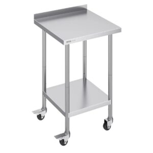 VEVOR Mesa de Trabajo de Acero Inoxidable