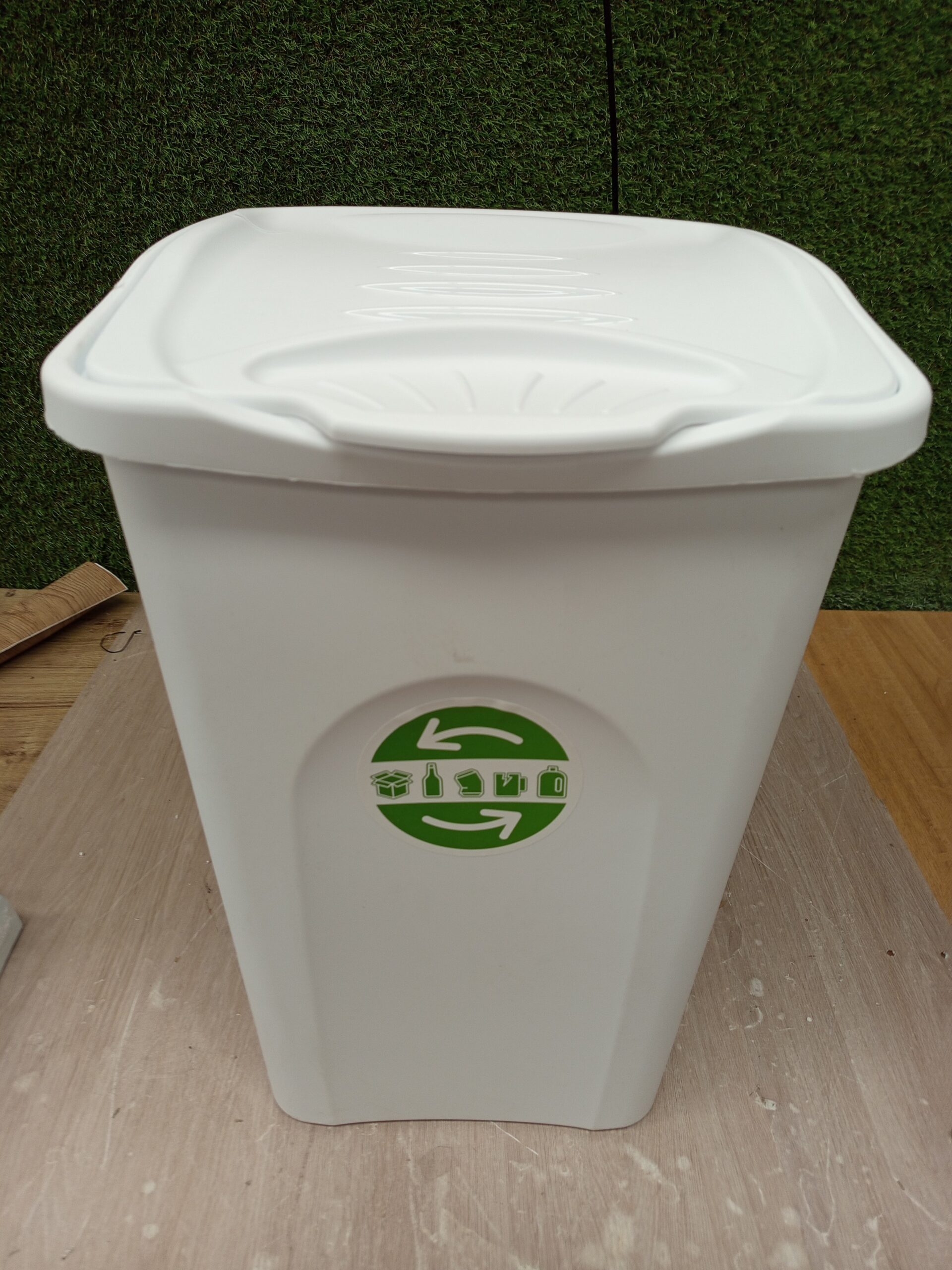 Stefanplast – Cubo de Basura, 50 L, Color Blanco - Imagen 6